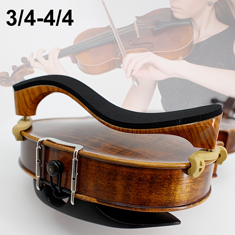 Violin Chin Rest, Wooden Violin Chin Rest Bracket With Cork For 3/4 4/4