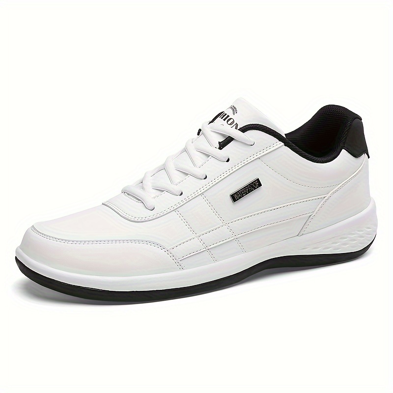 

Men's Casual Low Top Lace Up Sneakers, Comfortable Lightweight Skateboard Shoes For All Seasons