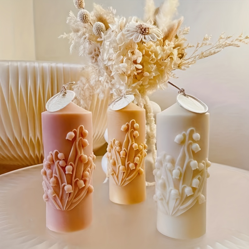  Molde de vela de cera de soja, moldes de silicona, molde de  velas de bricolaje, molde de fondant, herramientas para hacer velas, modelo  de cera de aromaterapia, decoración del hogar 