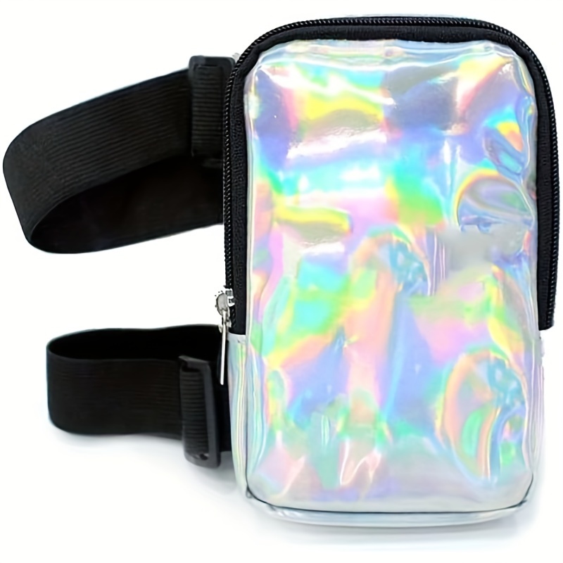 New Holographic Thigh Bag Women's Leg Strap Outdoor Waist Bag Carnival Hiking Waist Bag Adjustable