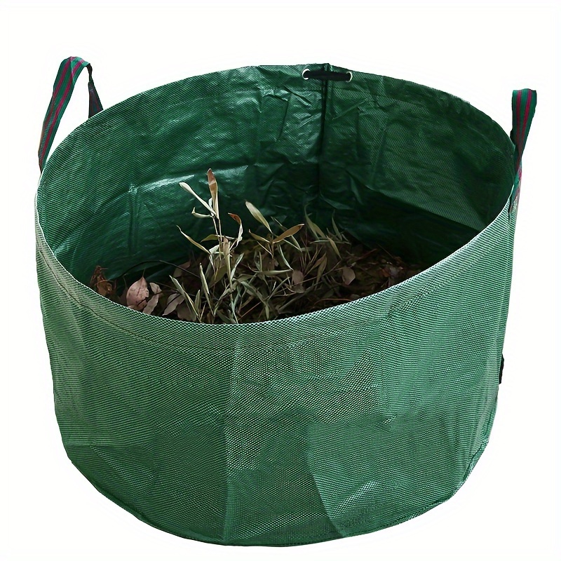 

1pc, 63 Gallon Reusable Lawn Garden Waste Bag With Reinforced Handles For Lawn Yard Pool Plant Trash Trimming Gardening Trash Containers(bag Only)