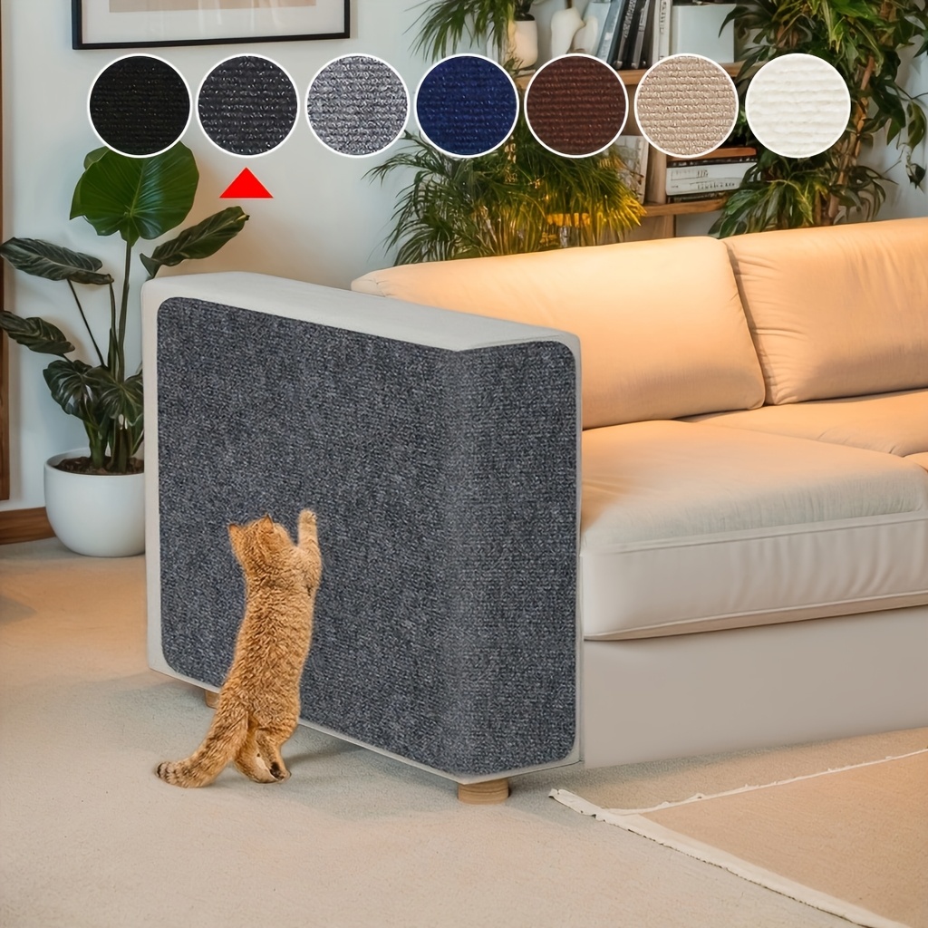 TEMU Tapis à Gratter pour Chat, Protections de Canapé Anti-Griffures pour Chat, Tapis Auto-Adhésifs, Planches à Gratter pour Chat, Fournitures pour