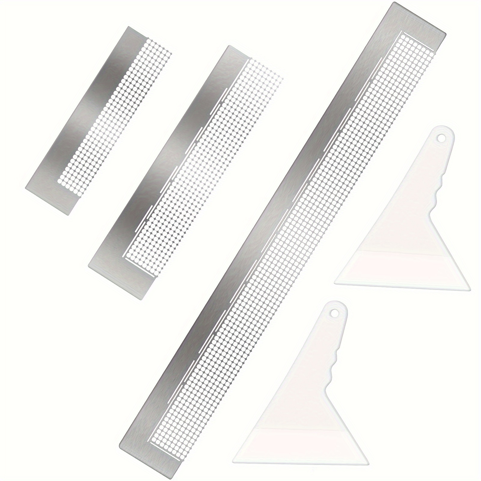 5pcs 5d Diamond Painting With Adhesive Backing & Fixing Tool - Compatible For Full/part Drill Diy Diamond, Blank Grid Sheets For Crafts, Suitable For Diamond Beads, Paints, Glues