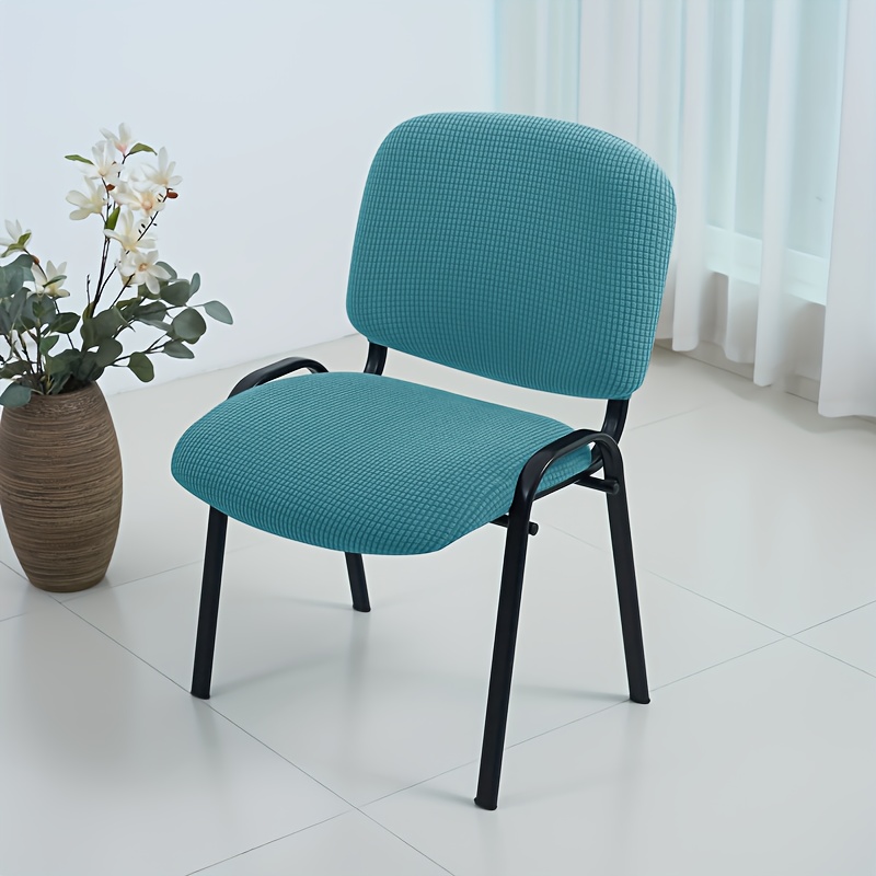 TEMU 2pcs Set Stretch Corn Office Chair Cover, Separate Backrest And Seat Cushion Covers