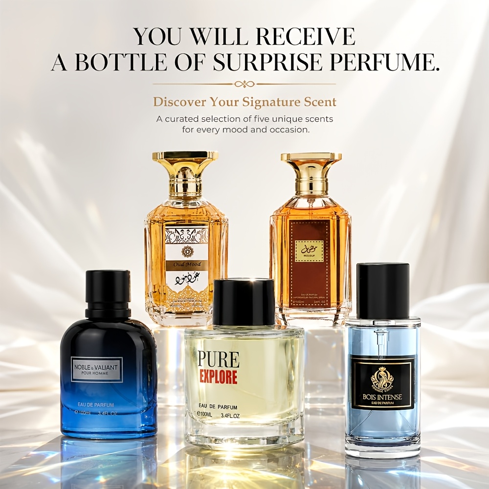 Image of 1pc 100ml Perfume, Assorted Styles , Unisex Eau De Parfum, Rich /oriental/floral Notes, Long Lasting Fragrance, For Casual/office/date, All-match Daily Cologne For