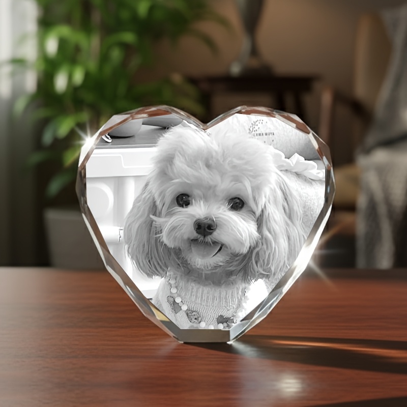TEMU Custom Engraved Pet Souvenirs With Personalized Design. You Can Photos Of Your Pets, Or Family . Ideal As Mother's Day Gifts, Graduation Gifts,