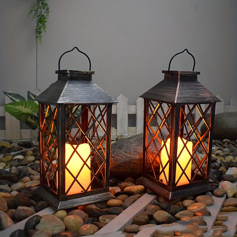 

Retro Outdoor Solar Candle Wind Lamp, Outdoor Garden Guide Night Light, Led Lawn Lamp, Solar Candle Lantern Wind Lamp, Garden Courtyard Lamp Decorative Lamp, Landscape Ornament Atmosphere Lamp