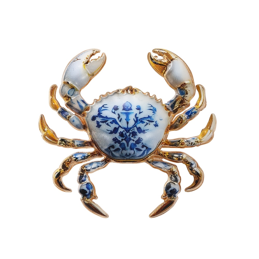 TEMU Broche de esmalte de del 250º aniversario de EE. UU., 1 pieza, 5 colores disponibles, estilo retro americano (con porcelana azul y blanca y de