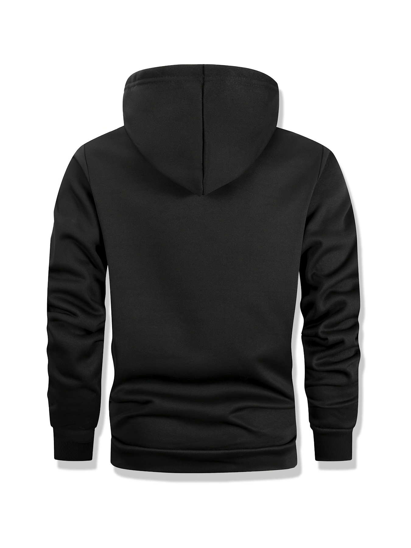 5pcs mens casual hooded sweatshirts thickened warm fleece Temu