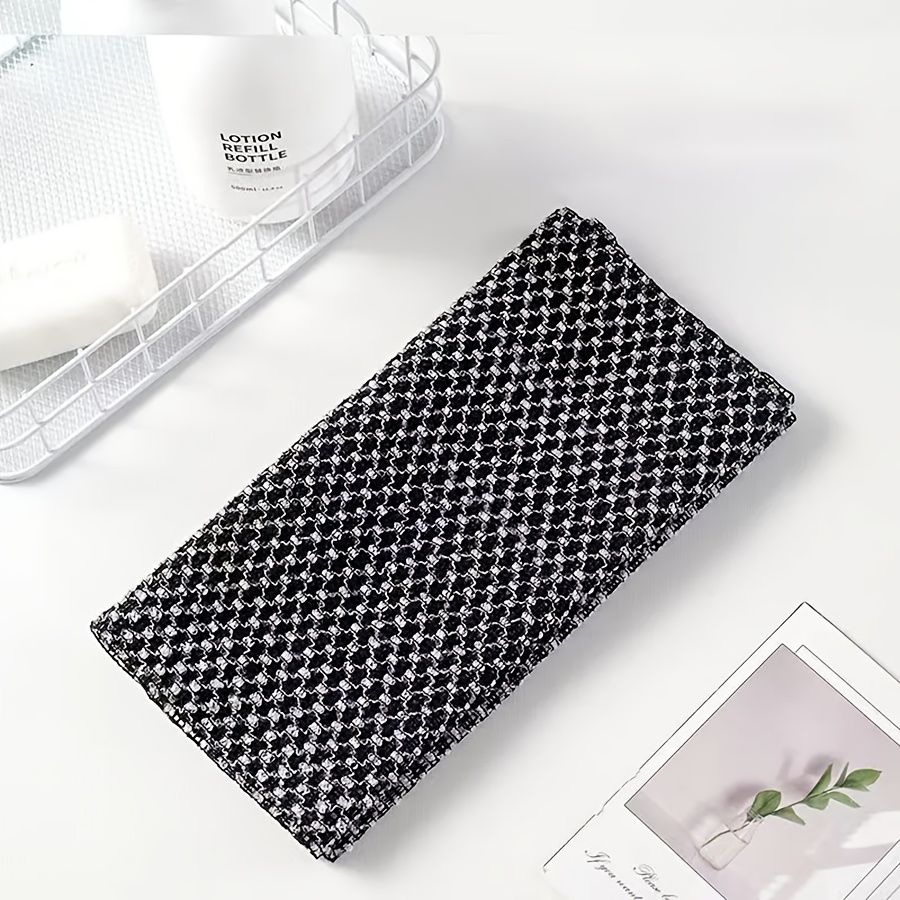 TEMU 2 Serviettes exfoliantes de style japonais, résistantes aux déchirures et allongées, à séchage rapide , texture rayée, adaptées aux douches