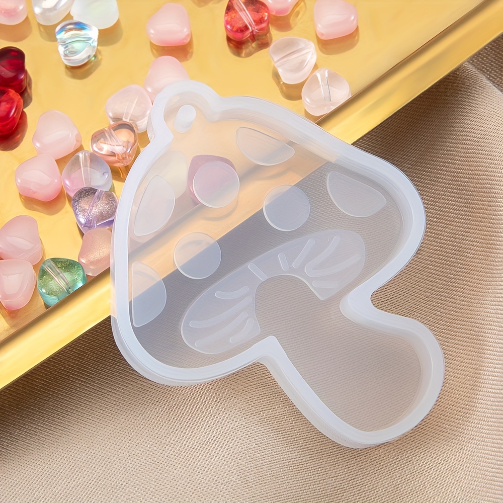 

1pc Mingxuan Silicone Mushroom Resin Casting Mold, Diy Pendant Keychain Earrings Jewelry Making Supplies, Craft Accessories, Mushroom Charms For Jewelry Making