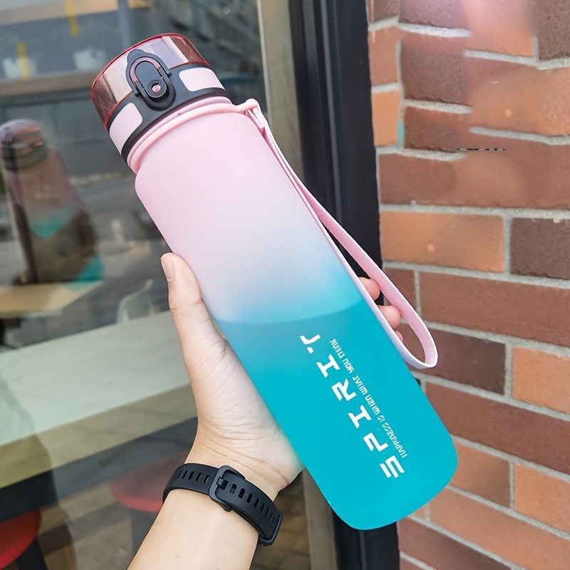 sports fitness students water bottle mens new cup womens high   convenient sports fitness gradient color water bottle Product details 6