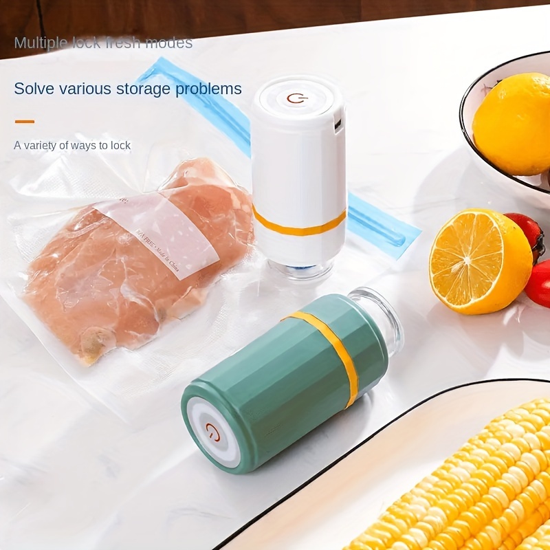 Usb Rechargeable Mini Vacuum Sealer Handheld Food Vacuum Temu