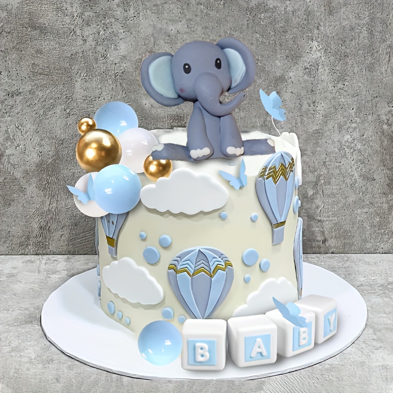 Elephant Cake Baby Shower Cake Topper Party City Set Cake Topper