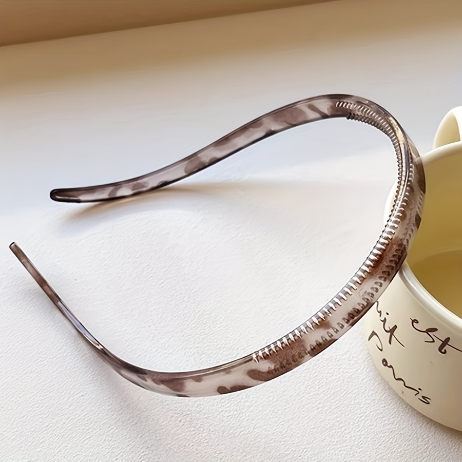 1pc New Non-ear-clipping Eyeglass Acetate Headband High-end Hair Band Female Temperament Headband Anti-slip Headwear