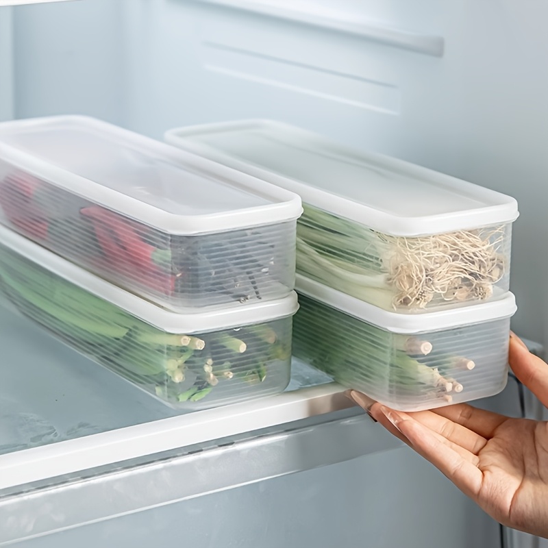 6pcs set fresh keeping herb storage containers for   and   reusable polypropylene food contact   pasta noodle storage sealed stackable refrigerator organizer boxes details 3