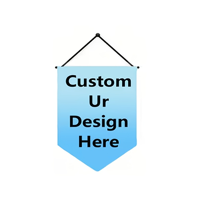 TEMU Custom Triangle Flags - Versatile Indoor/outdoor Decor, Suitable For Ramadan, Weddings, Anniversaries, Halloween, Christmas, Valentine's Day,