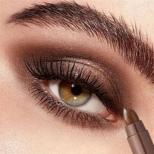 long lasting matte and shimmer eyeshadow pencils with a sponge tip highlighter sticks ranging from light to dark designed for waterproof festival makeup
