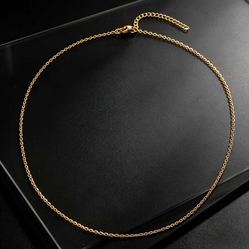 Elegant Retro Stainless Steel Cross Chain Necklace