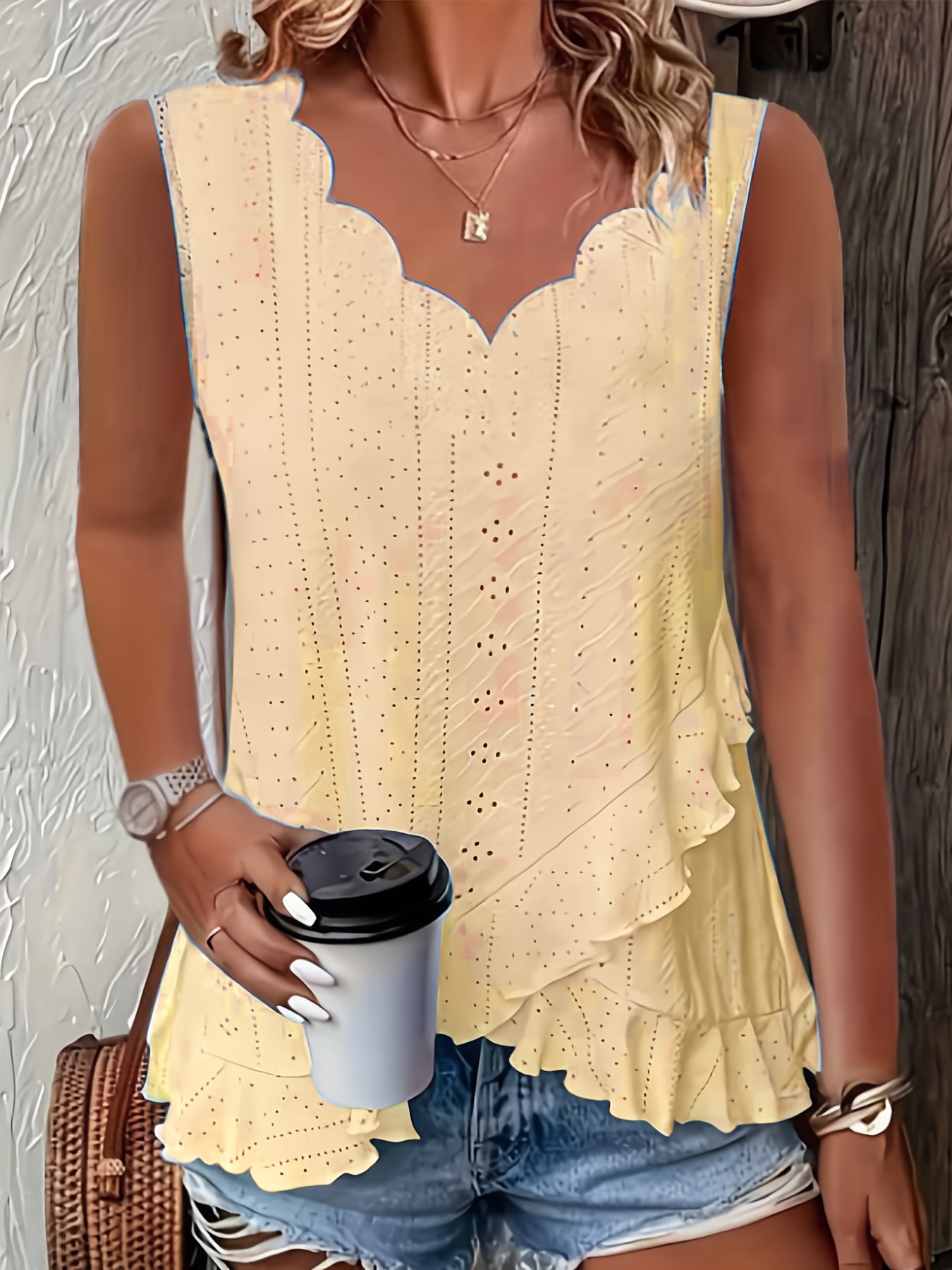 plus size european and     elegant casual loose womens v neck solid color vest