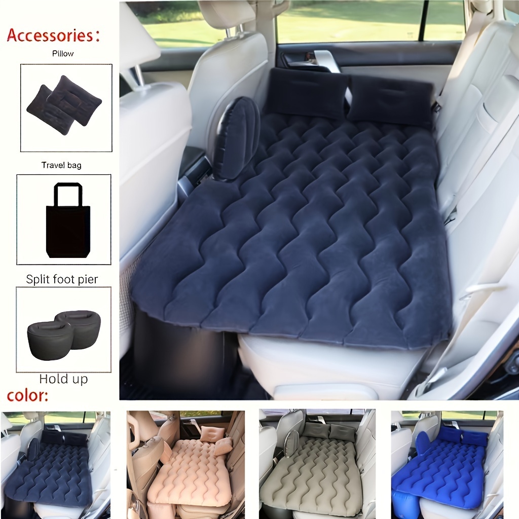 

Inflatable Flocking Mattress, Car Back Seat Mattress, Multi-purpose Sofa Outdoor Camping Cushion