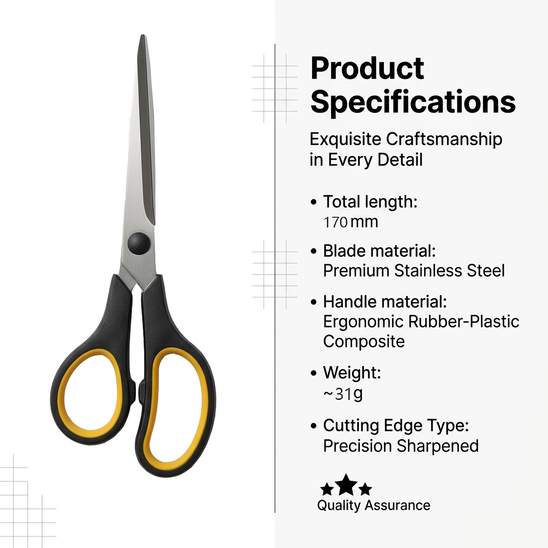 3pcs stainless steel multi purpose scissors tailor scissors with     design kitchen office diy tools durable household paper and fabric cutting shears