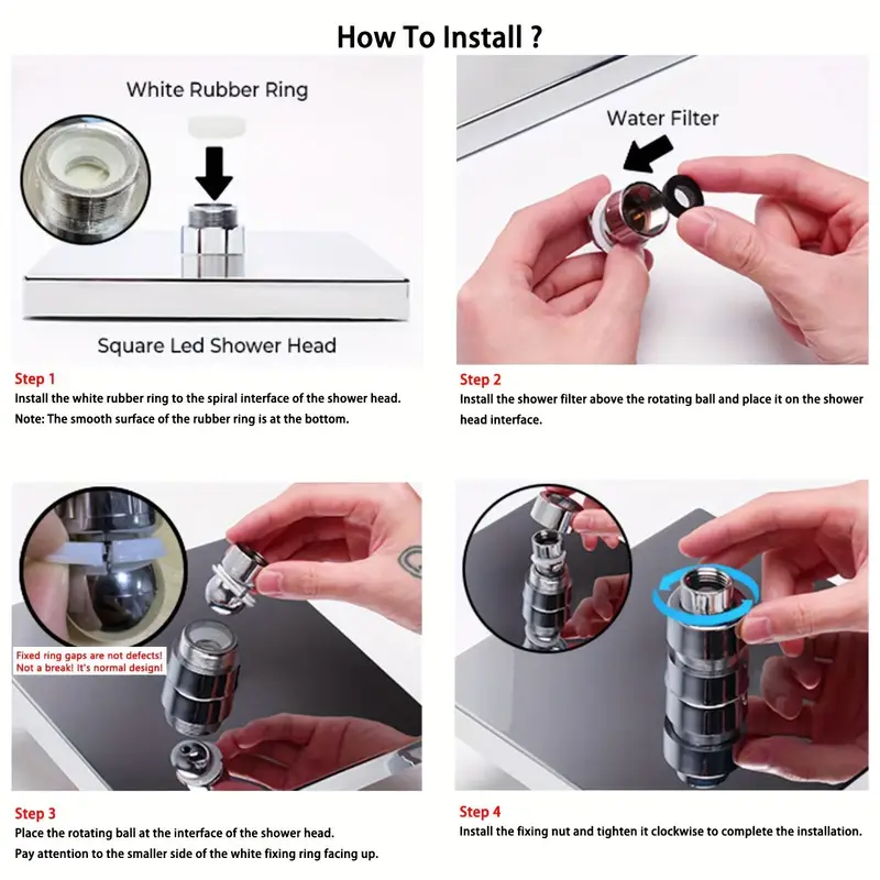 led auto changing rain home water bathroom Product details 9
