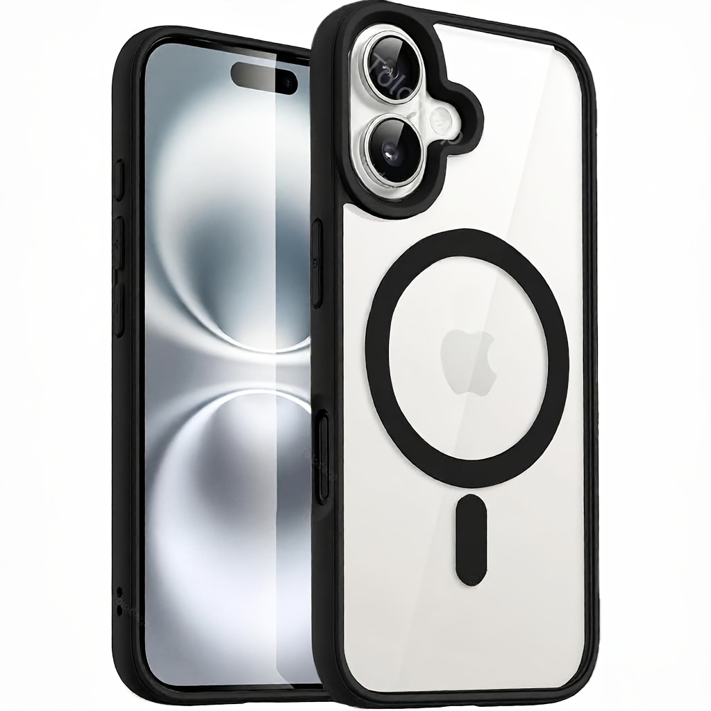 TEMU Custodia per telefono - Custodia per telefono: Lussuosa custodia magnetica compatibile con la ricarica wireless, adatta per iPhone