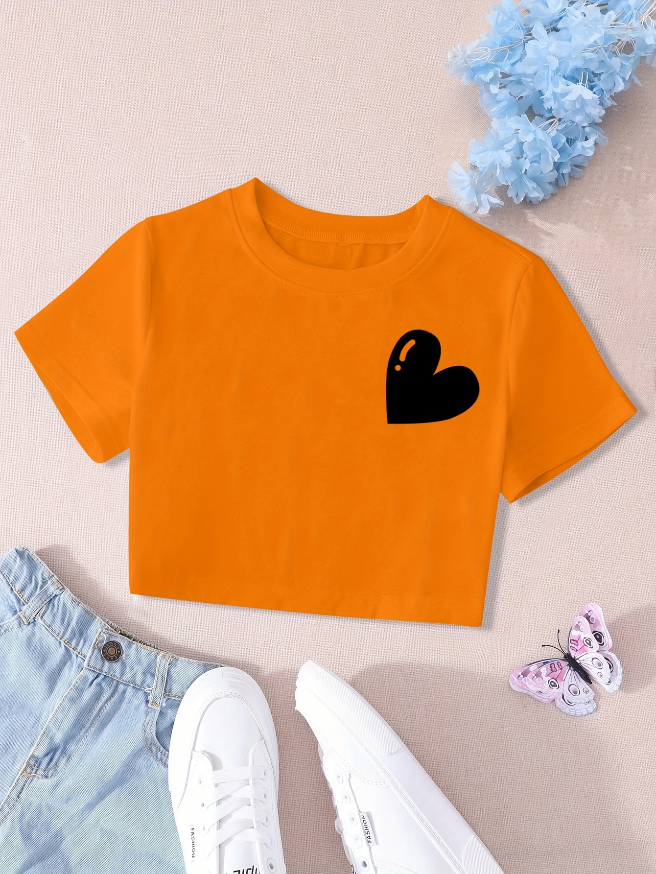 Girls Top Kids #Twerk Print Stylish Fashion Trendy T Shirt Crop Top 7-13 Years