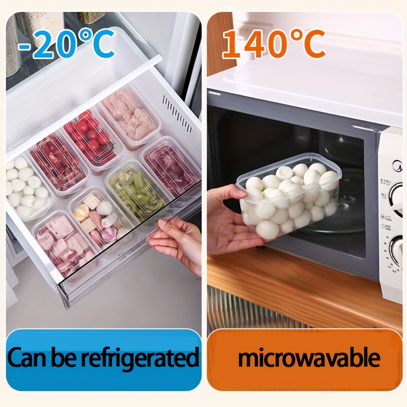 Clear Food Storage Containers Scale Lines Hand Wash Plastic details 4