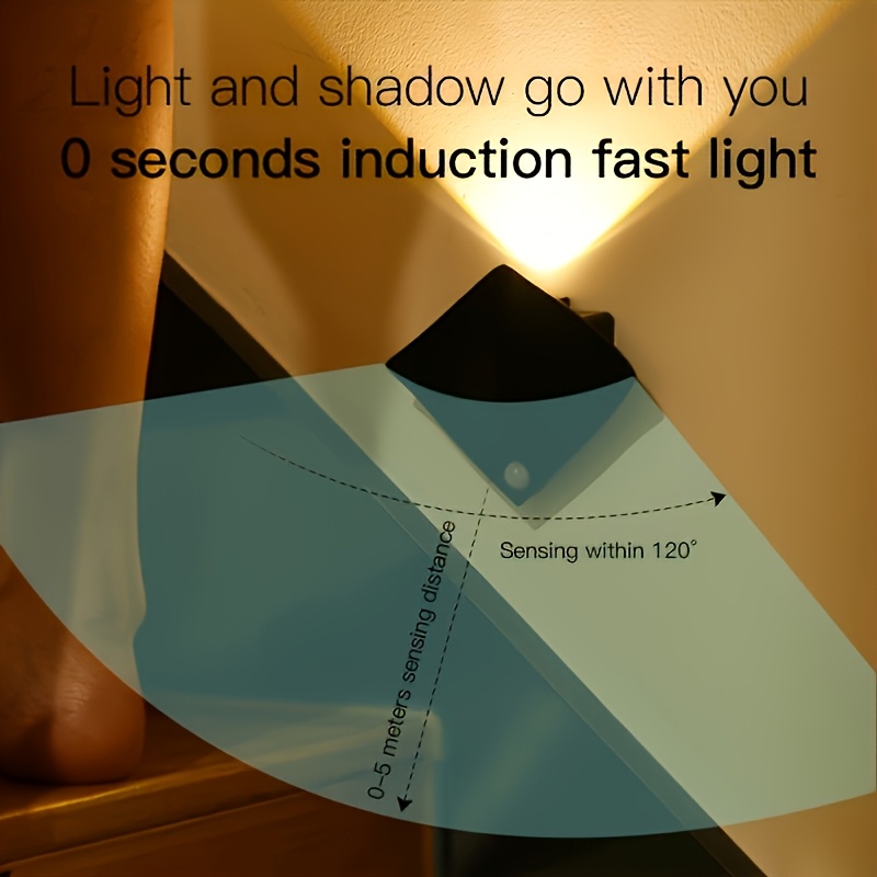 4pcs Modern Style Motion Sensor Wall Lamp