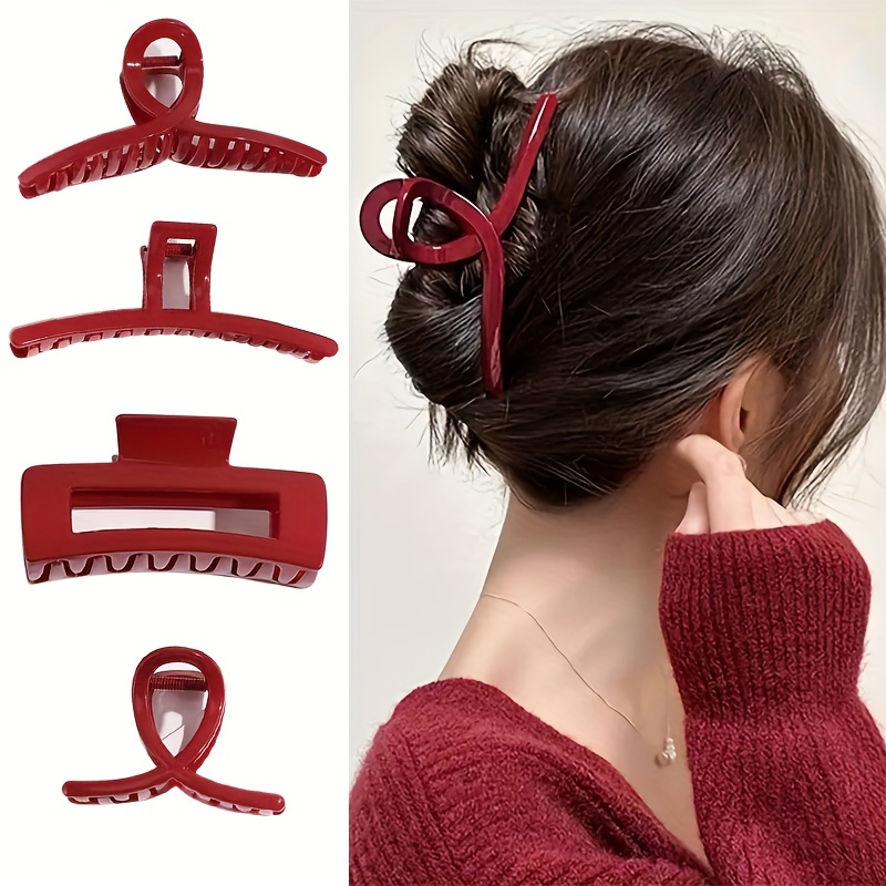 NEW Cherry Red Hair Claw Clip Valentines Day Summer Y2K Amazon.com : Red Lip Hair Claw Clips for Women Valentine  main image 3