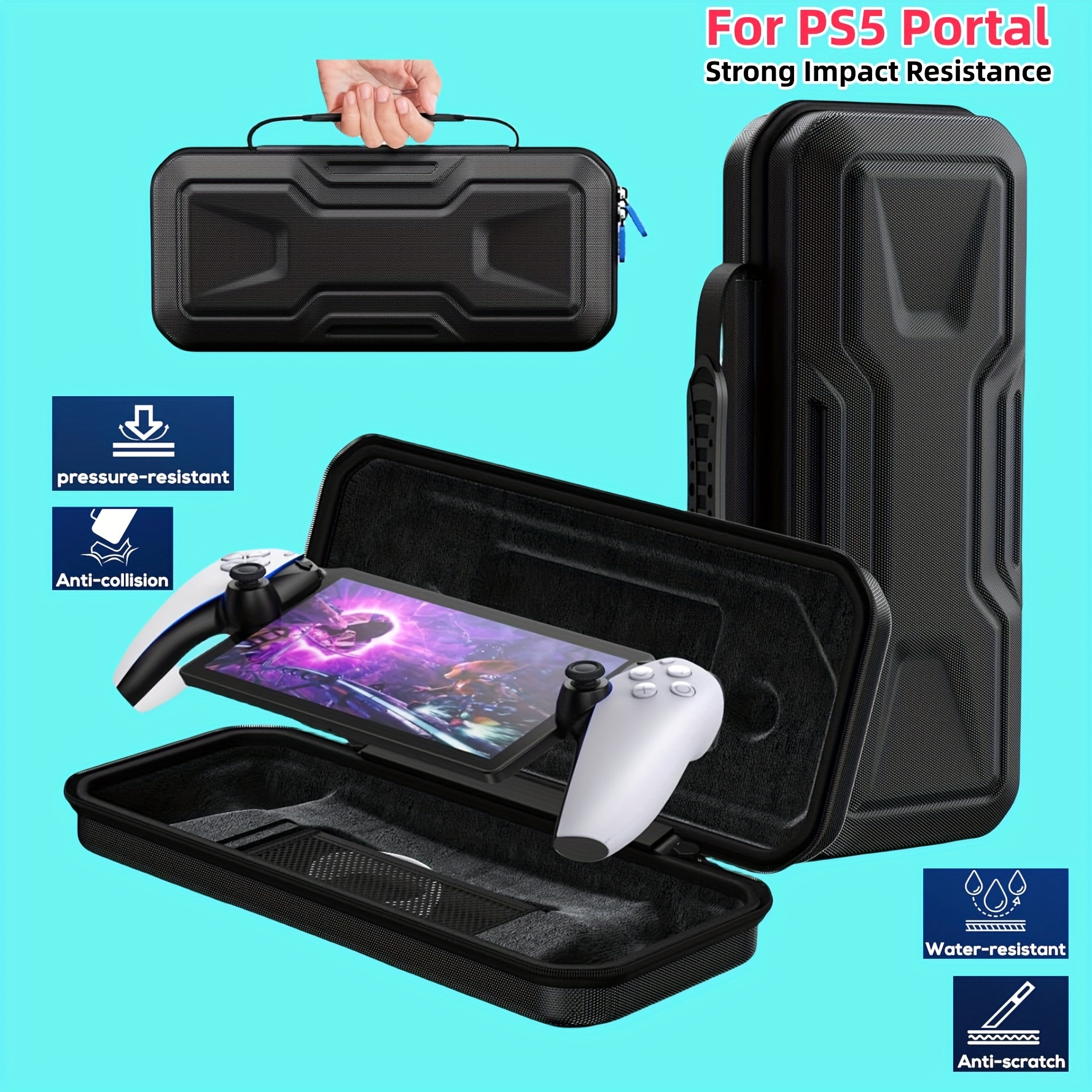 Para PS5 Portal Funda protectora de silicona A prueba de golpes  Antiarañazos Conveniente