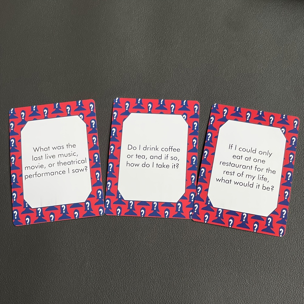 TEMU The Enlarged Size Version 9*6cm - How Well Me? Board Cards Party Game For Family Entertainment Gathering Christmas,new Year For
