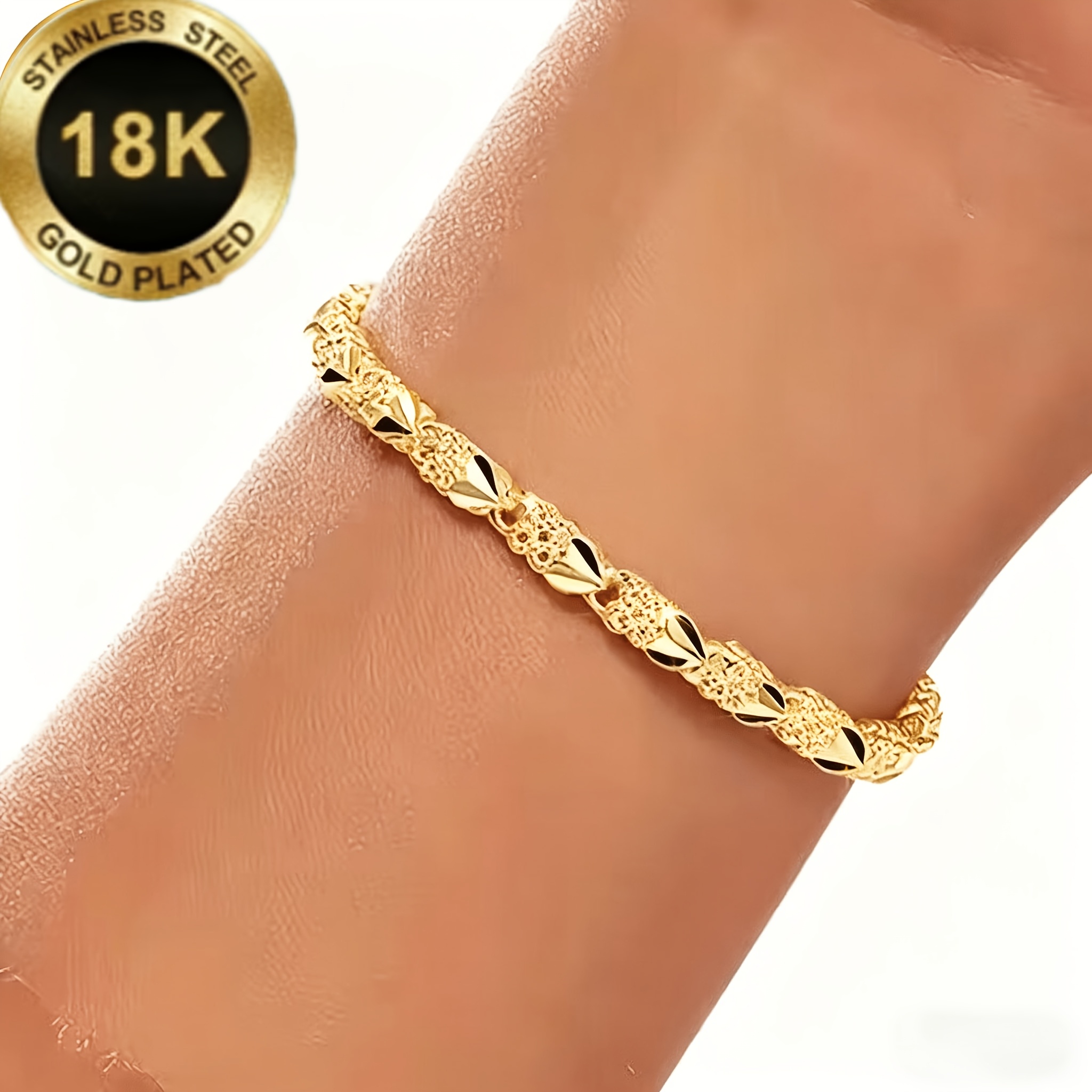 TEMU 1pc Hypoallergenic Bracelet | Women's Minimalist Light , Suitable For Daily Wear And Party Occasions