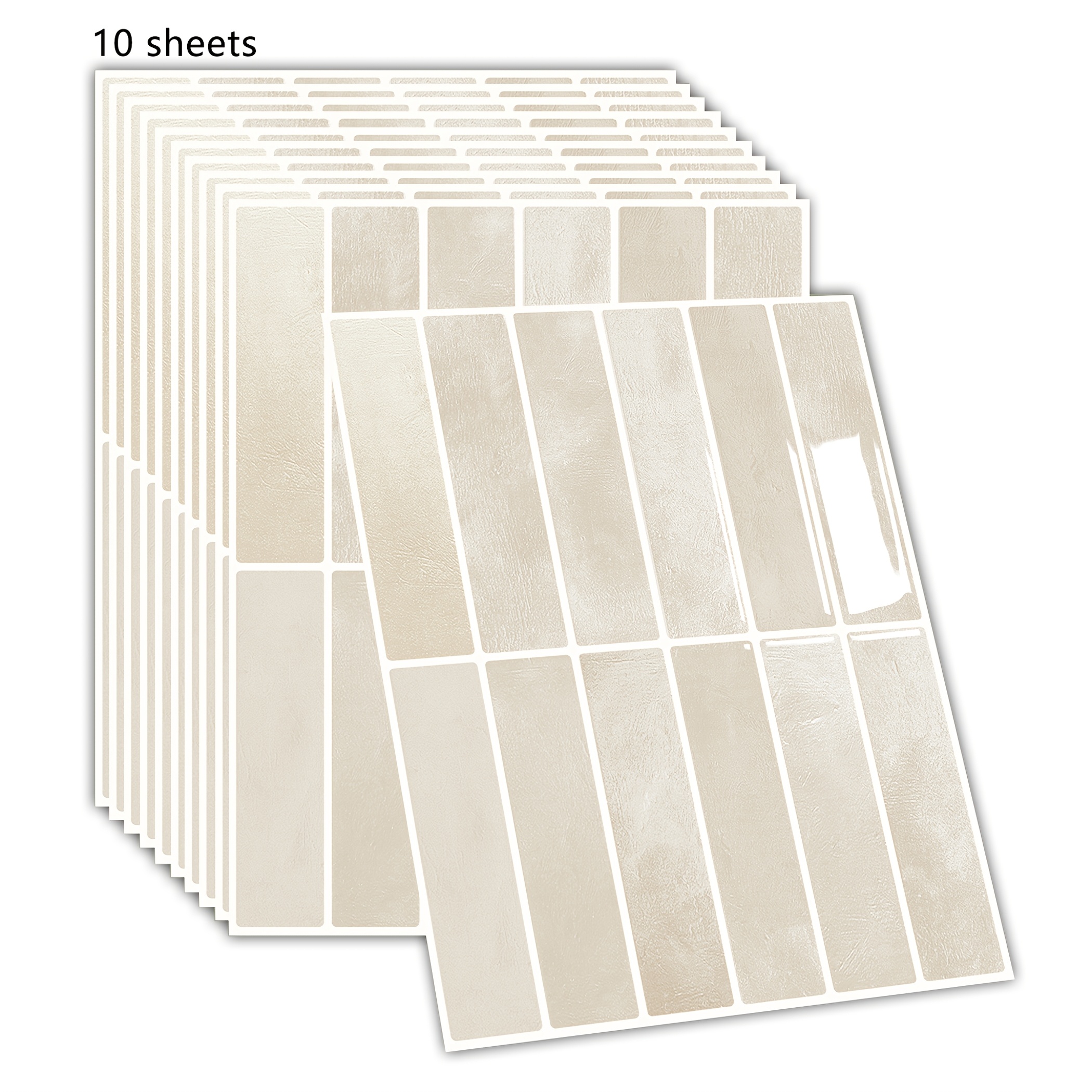 item picture 10pcs self   3d ceramic tile wall panels multi color options suitable for kitchen bathroom fireplace waterproof and oil resistant   and cleaning