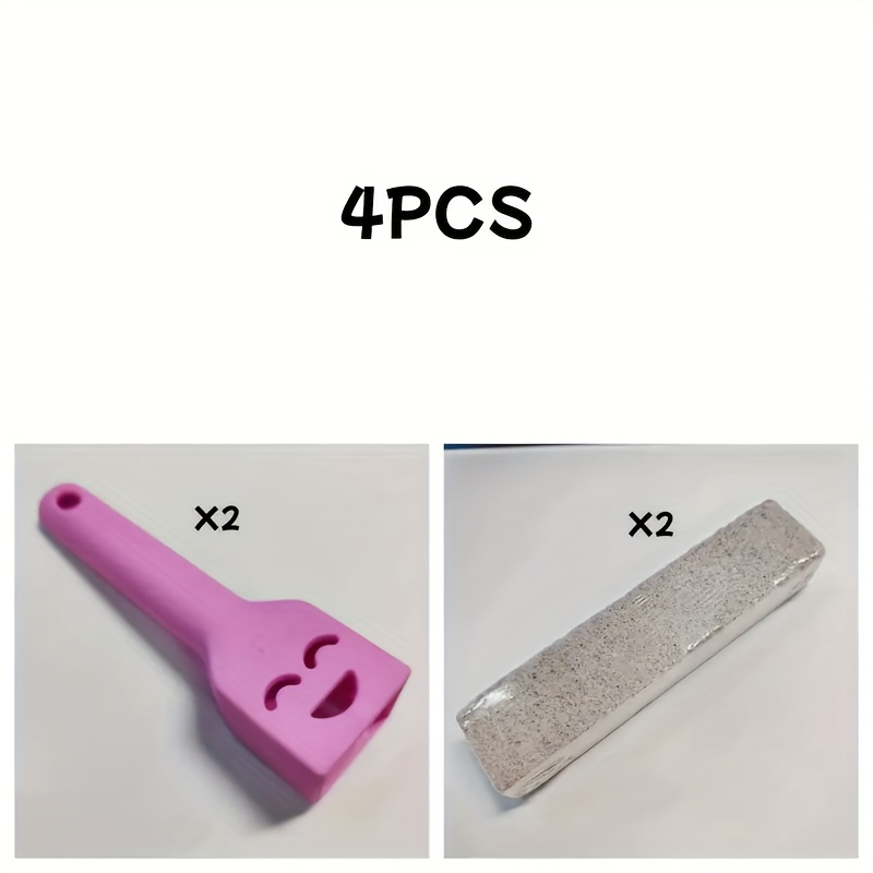 4pcs pumice stone cleaning sticks reusable toilet brush stain remover for bathroom no electricity needed