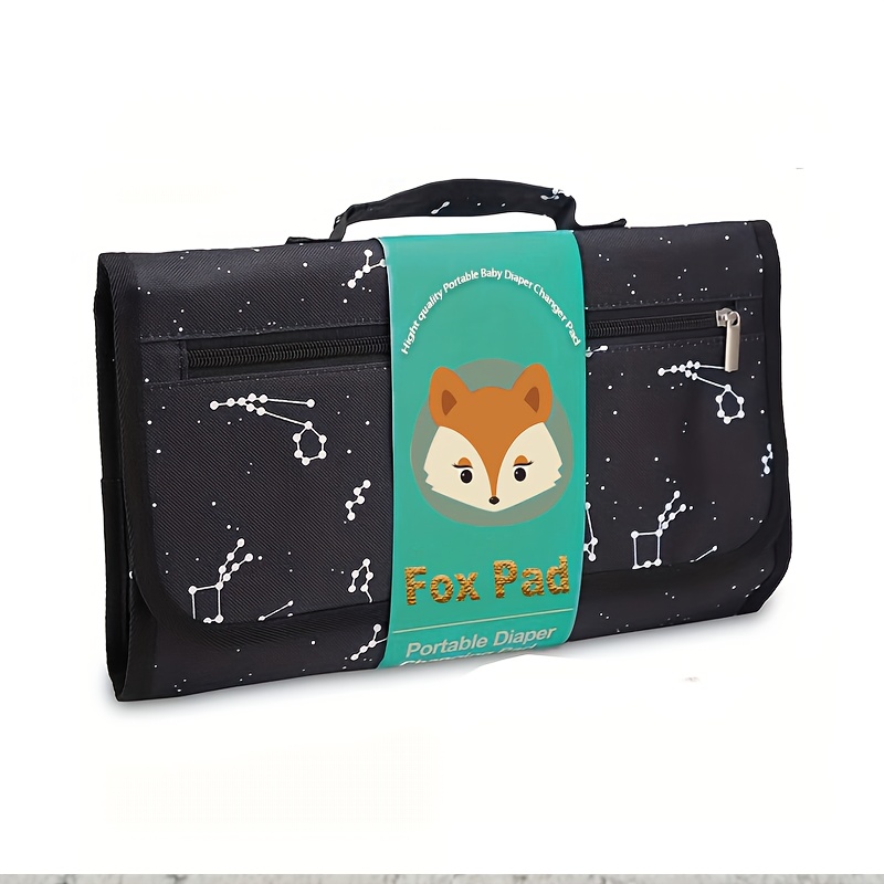 1pc Portable Diaper Changing Pad With Tissue Storage Bag For Baby, Foldable Detachable Travel Changing Mat With Extra Storage, Multifunctional, Soft And Comfortable