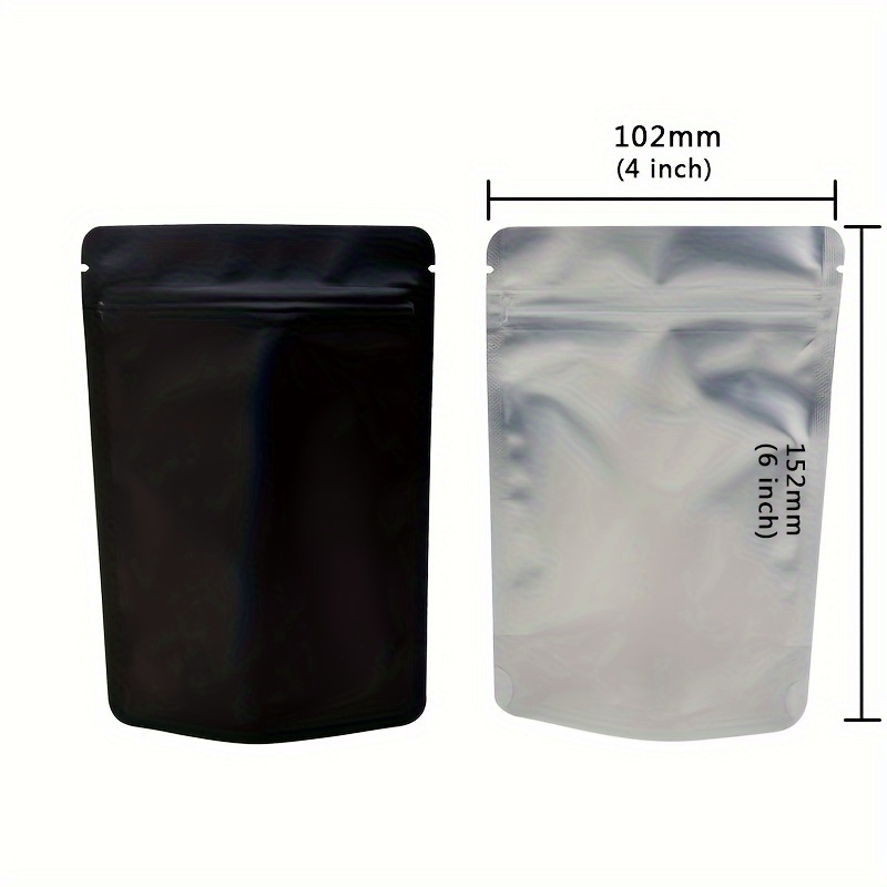 Black Mylar Bags 28g Smell Proof Packaging 14cm x 20cm