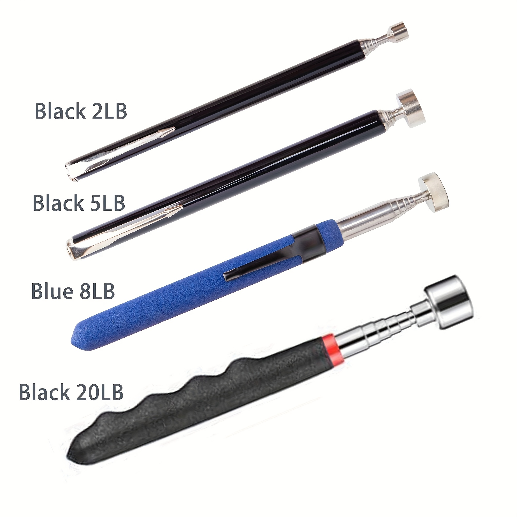 Image of 4pcs Orange Magnet Pickup Tool - Extendable Telescopic Design With Versatile Magnetic Strength For Conveniently Picking Up Small Pieces - Ideal For Everyday Use