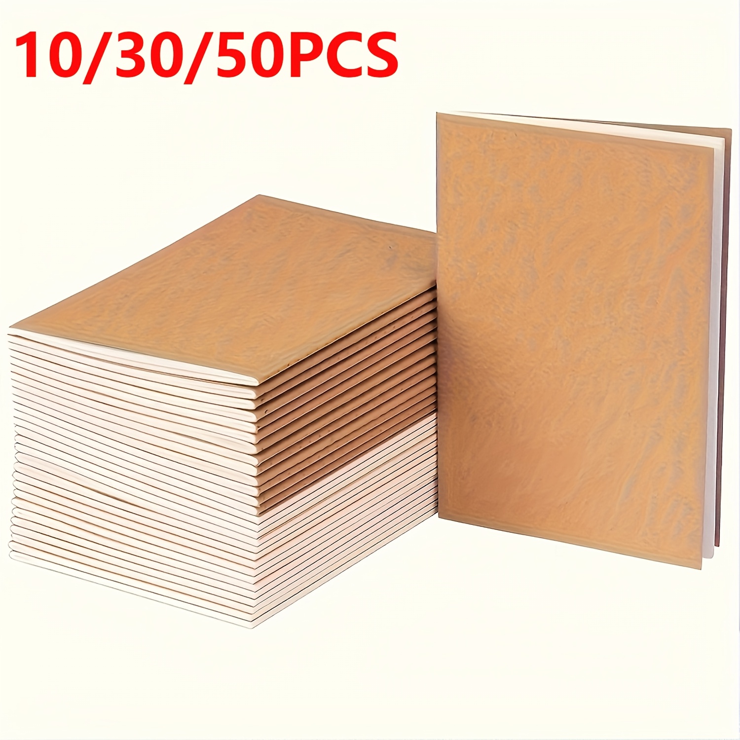 

10pcs/30pcs/50pcs Carnets en A5, 8.3x5.5 Pouces Journaux à , Carnets , Cahiers de , de Journaux de Voyage, Adaptés pour , Camps d'Art, , Fournitures de Bureau, Cadeaux de Noël