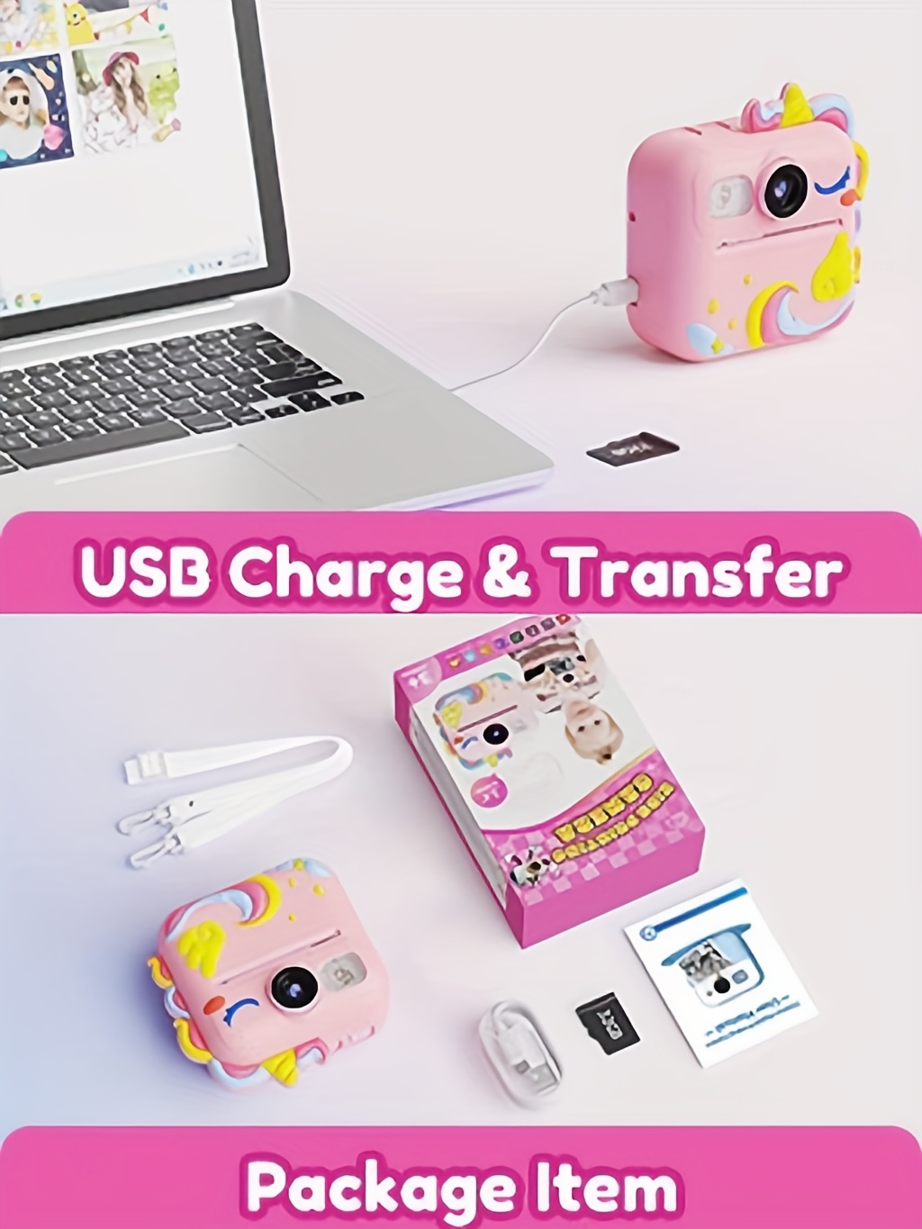 KIKAPABI Kids Camera with 1080P 2.4