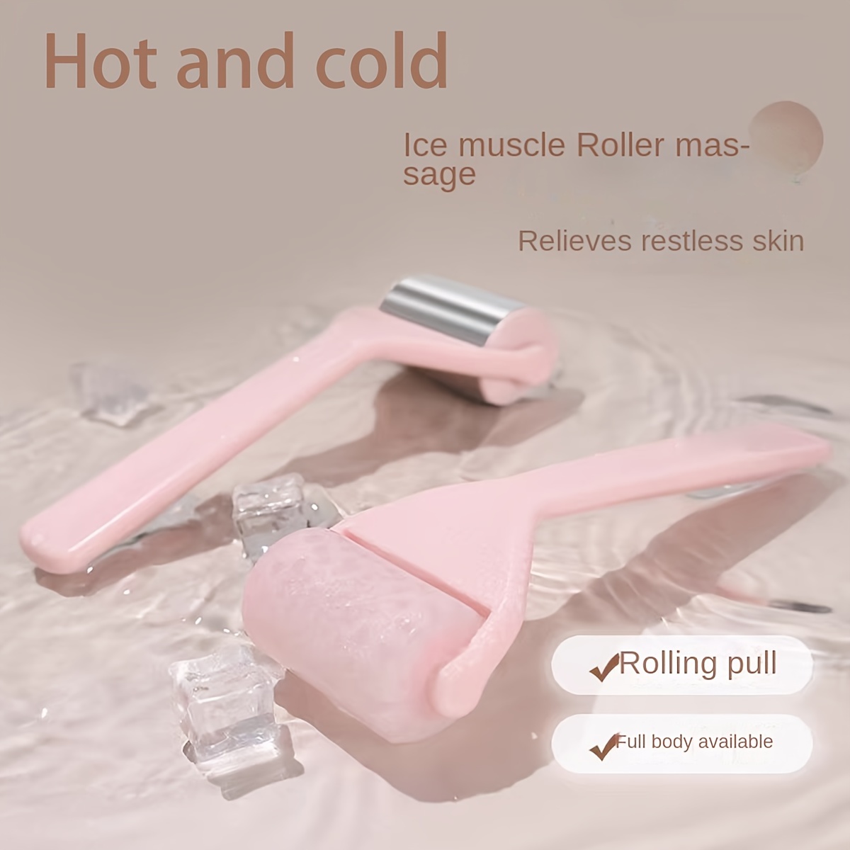 

1/2pcs Reusable And Massager Set Ice And Steel Gel - Unscented, Plastic And Steel , No Or Battery Needed, For Spa And Use, For