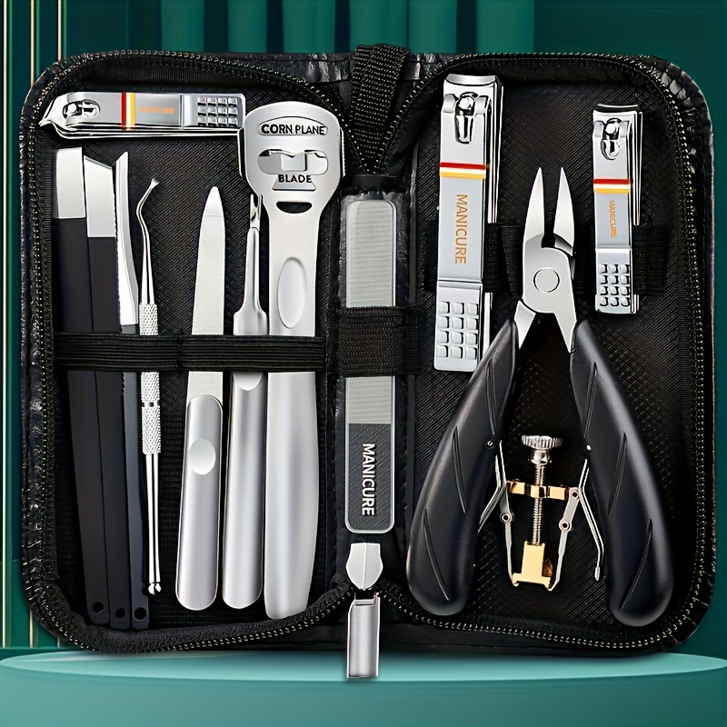 13-piece Pedicure Set, Precision Stainless Steel, Sharp And Durable Without Hurting Skin, Professionally Handles Nails, Toenails, And, Portable Foot Care Tools Same As Salon Models, Practical Gift