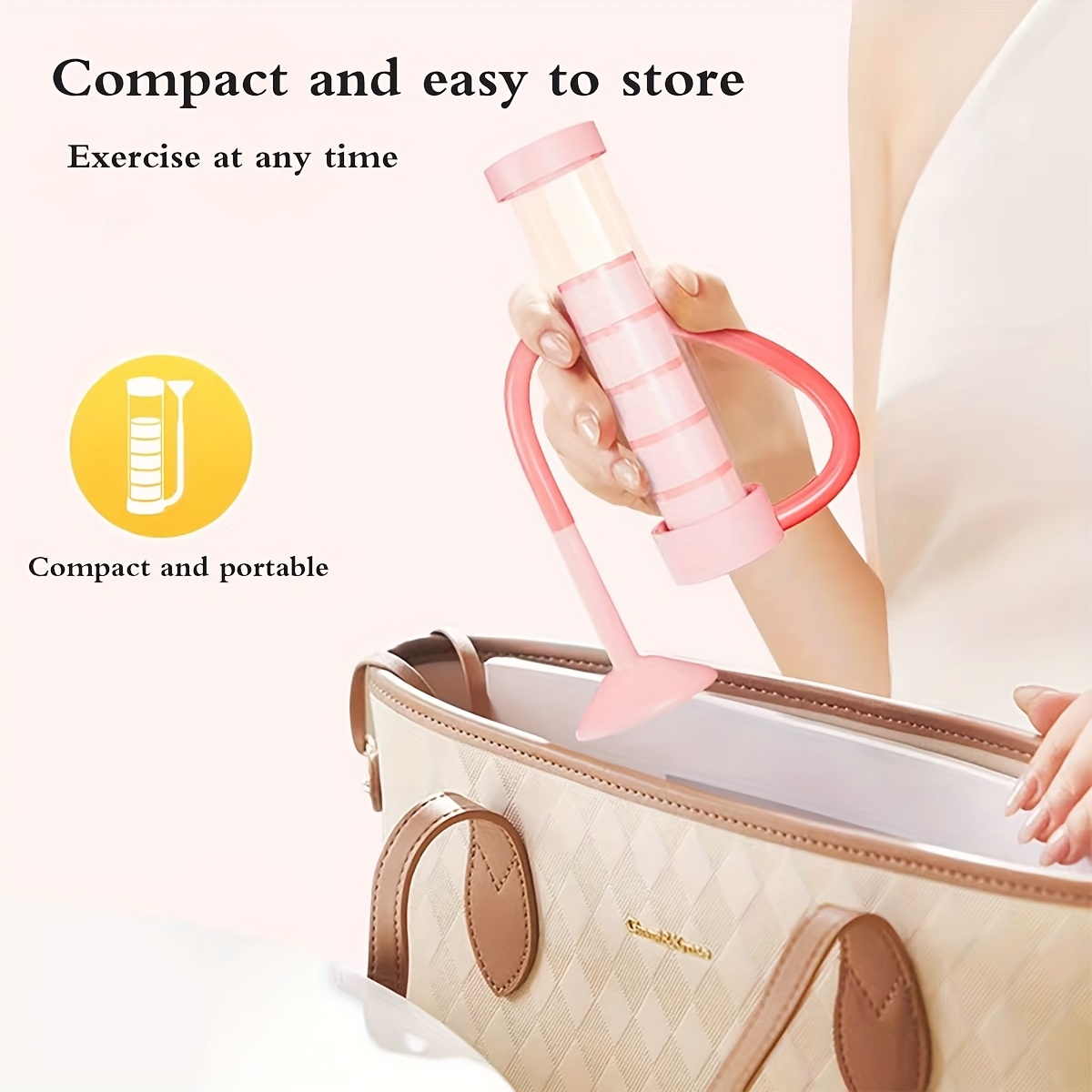1pc portable breathing dumbbell abdominal breathing trainer a magical tool for exercising lung capacity abdominal muscles waistline pelvic floor muscles and   a slimmer face shape no batteries required Product details 2