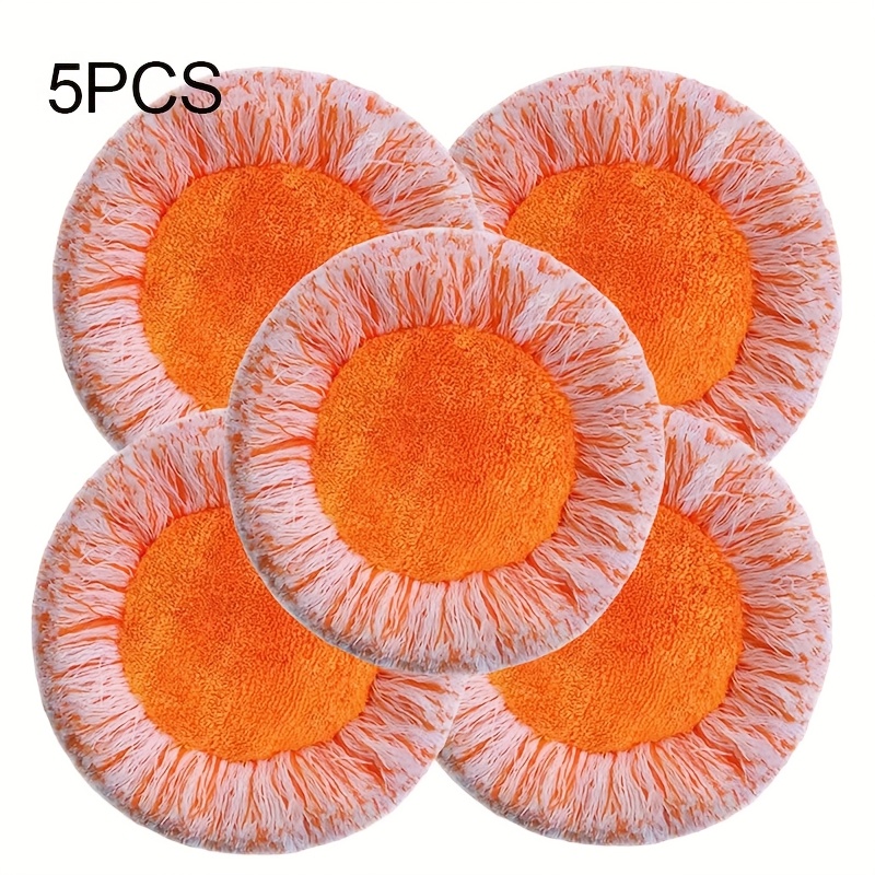 TEMU 5 ou 6 lingettes de vadrouille ultra-fines en microfibre pour tournesols, avec une tête de vadrouille ronde créative qui élimine facilement la