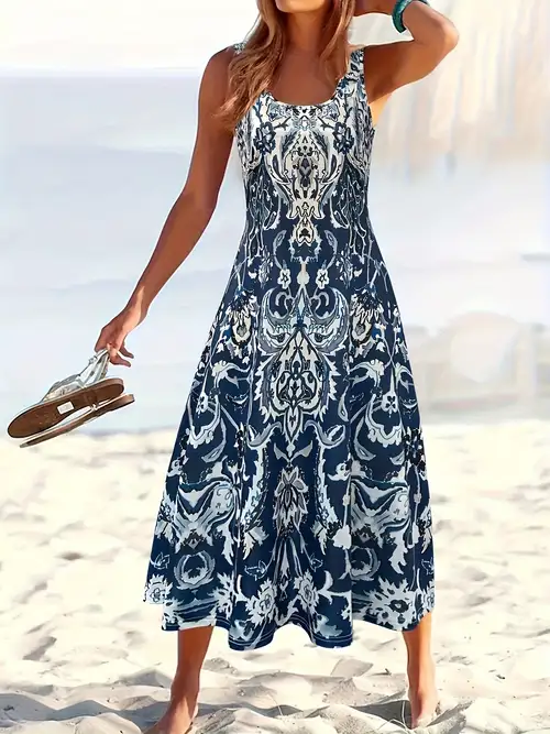 women's sleeveless square neck maxi dress - summer loose fit hem beach vacation dress, machine washable solid color casual elegant dress, beach dresses, summer outfit, flowy fabric, lightweight garment - women's clothing - Temu women's sleeveless square neck maxi dress - summer loose fit hem beach vacation dress, machine washable solid color casual elegant dress, beach dresses, summer outfit, flowy fabric, lightweight garment - women's clothing - Temu