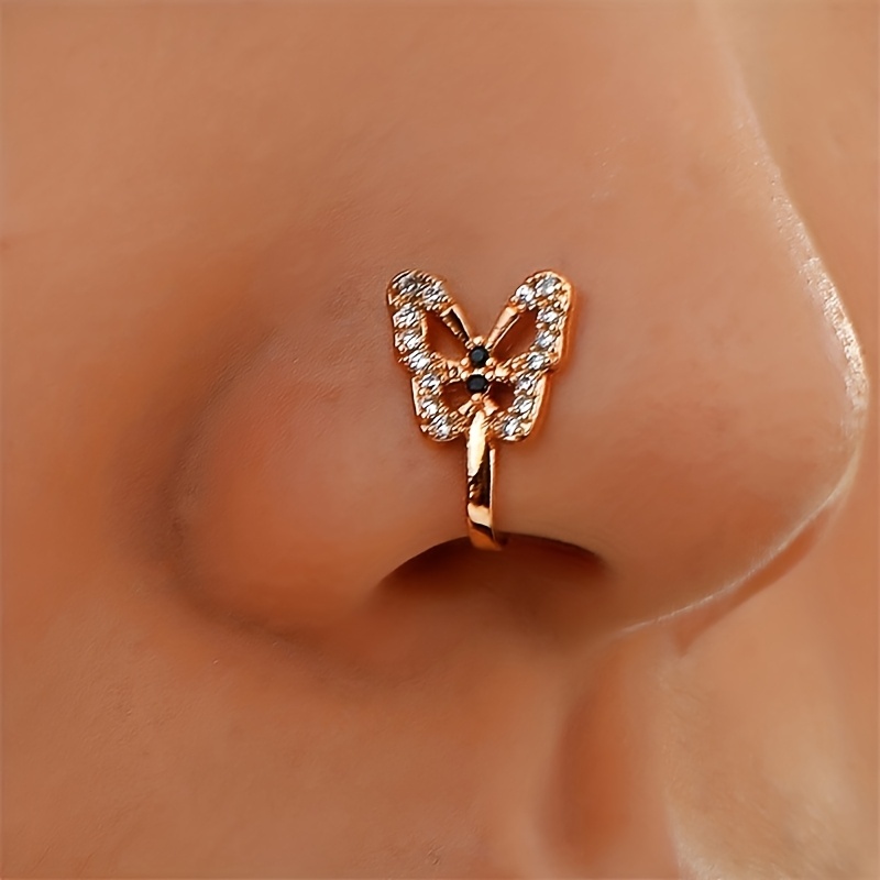 Bohemian Butterfly Nose Ring Set