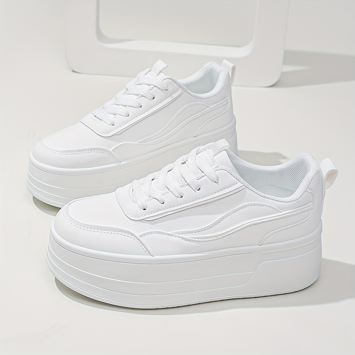 

New Style Casual Shoes For Women, Platform White Shoes, Comfortable Sneakers, Increase Height Party Shoes