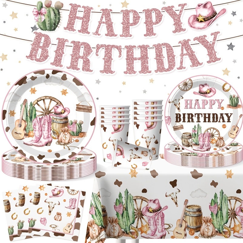 cowgirl party decorations sold on Temu Australia